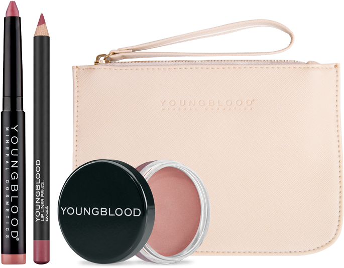 Lip & Cheek Essentials Kit Featured Image - Youngblood Luminous Crème Blush 6g Pink Cashmere (900x900), Png Download