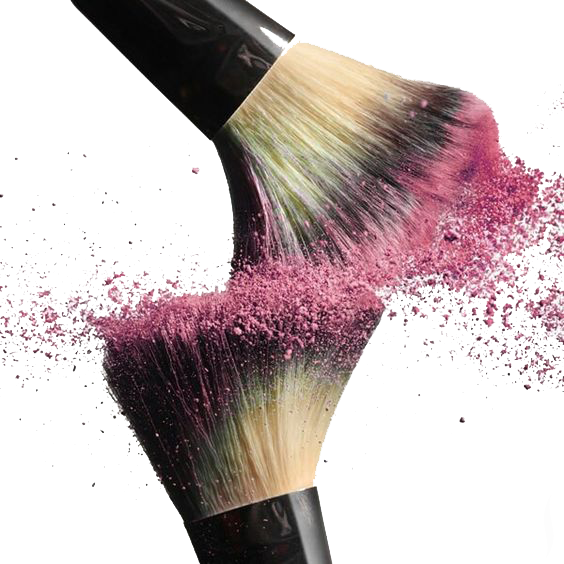 Clip Art Freeuse Cosmetics Brush Blush Pink Collision - Makeup Artist Makeup Poster (564x564), Png Download