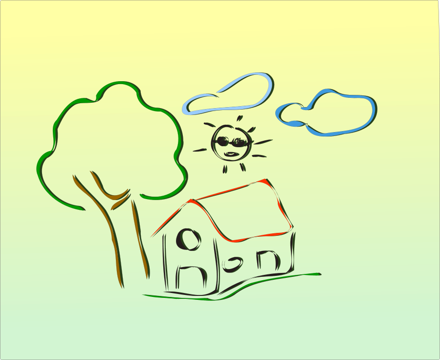 This Free Clipart Png Design Of Real Estate Illustration (900x736), Png Download