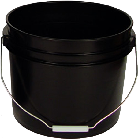 5 Gallon Black Bucket - Multivitamin (593x545), Png Download