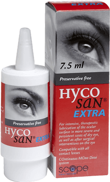 Hycosan Extra Eye Drops - Goutte Pour Les Yeux (410x410), Png Download
