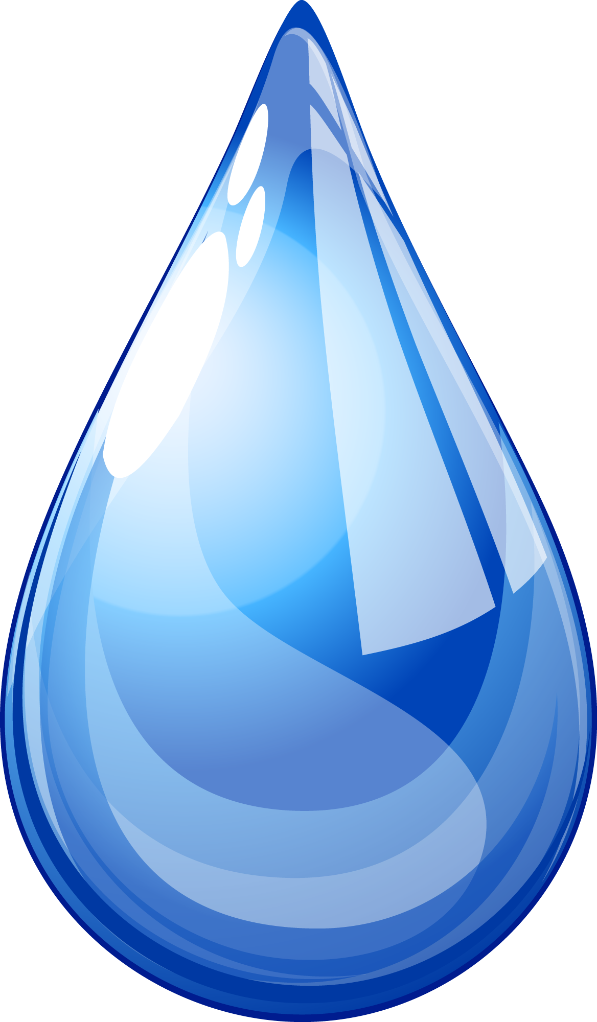 Drops Clipart One Water - Drop Of Water Png (1168x2000), Png Download