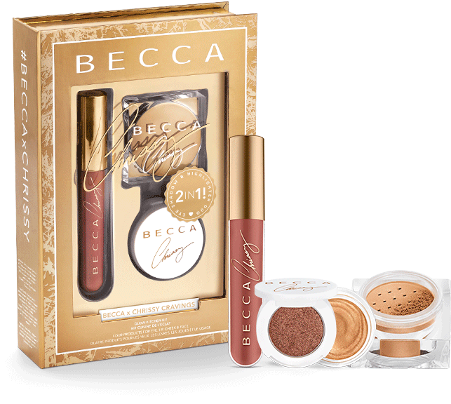 Becca X Chrissy Teigen Glow Kitchen Kit $44 - Becca X Chrissy Teigen Glow Face Palette (800x800), Png Download