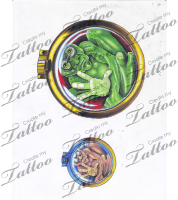 Marketplace Tattoo Man In The Watch - Snow Peas (400x400), Png Download