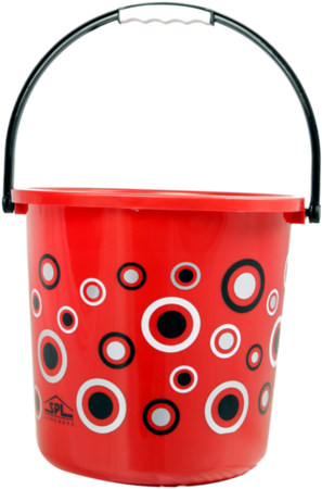 Plastic 18 No New Printed Bucket - Plastic (406x500), Png Download