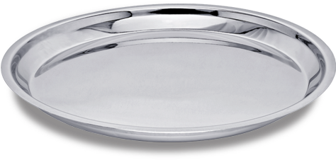 Steel Khumcha Thali - Steel Thali Png (500x500), Png Download