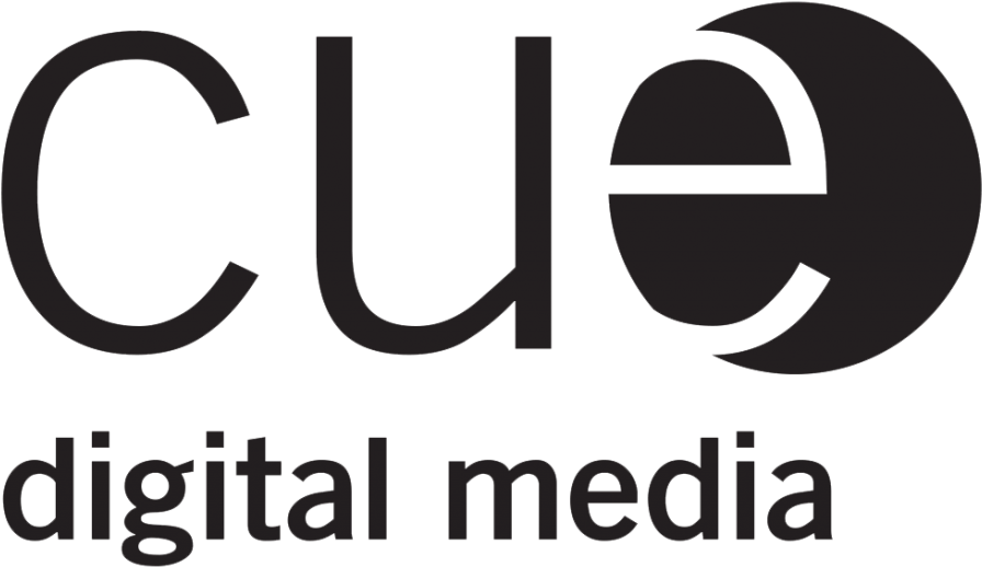 Cue Digital Media - Cue Digital Media Logo (1024x593), Png Download
