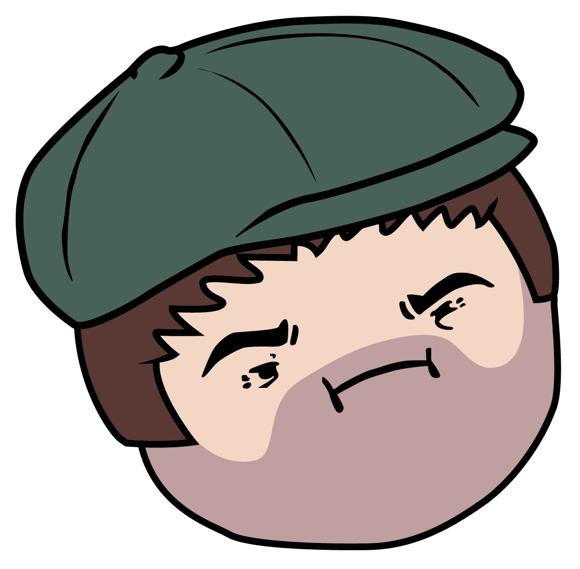 Barry Stout Train - Cartoon (1200x1200), Png Download