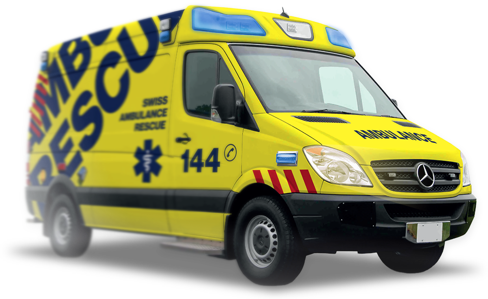 100% Free To Download - Ambulance Switzerland (1000x613), Png Download