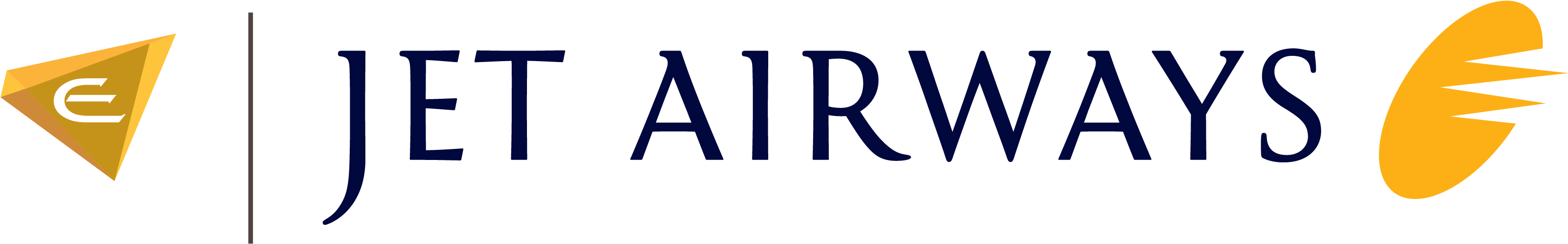 Direct Flight To Chennai In Partnership With Jet Airways - Jet Airways (4063x1542), Png Download