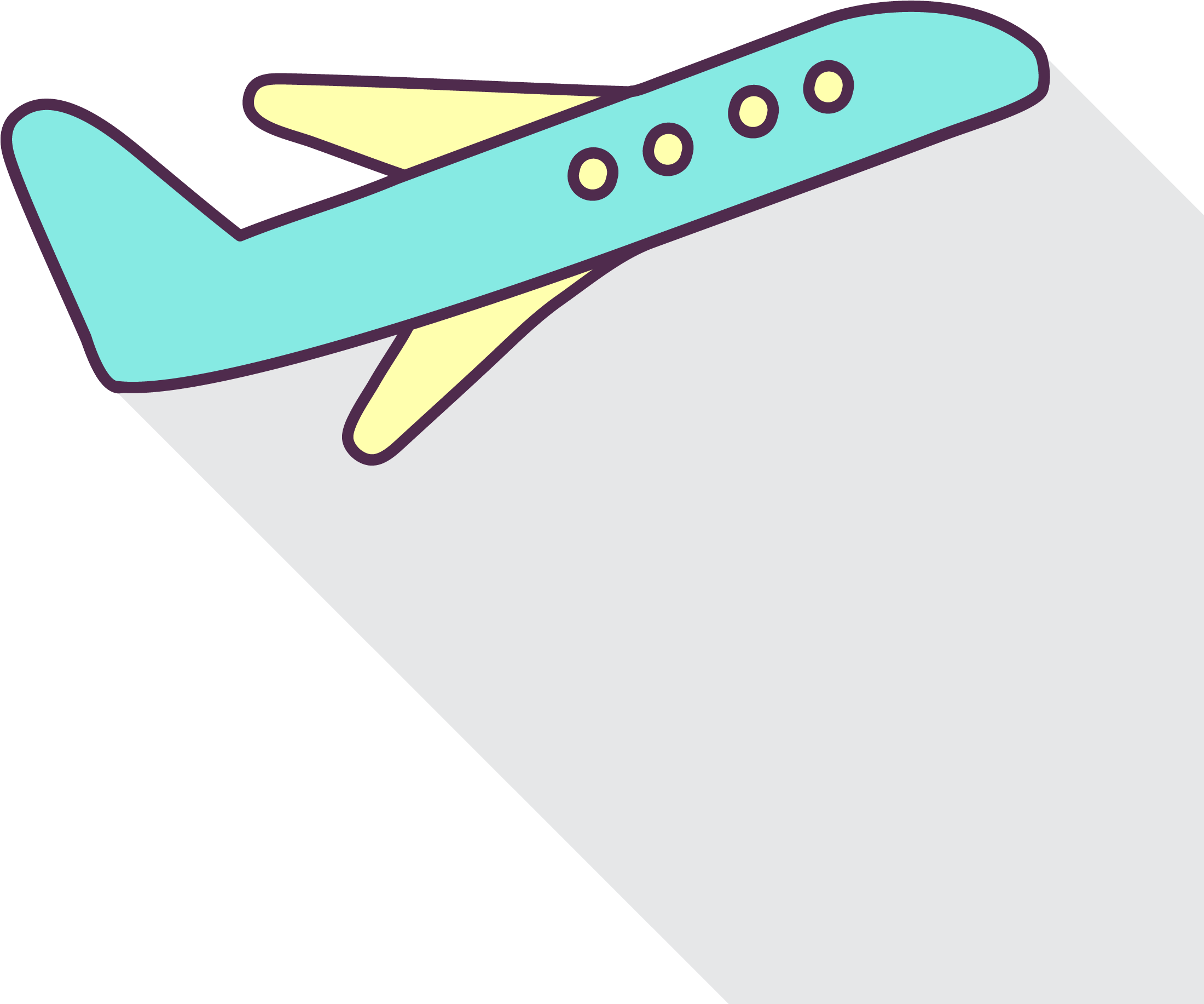 Png Coloured - Airplane (2500x2500), Png Download