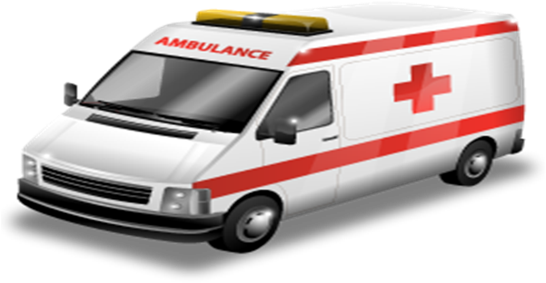 Srinagar, Jul 31 - Free Ambulance Icon (600x400), Png Download