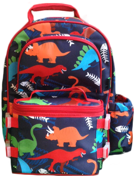 Backpack/lunchbox Combo Dino For Boys - Boys School Bags With Lunch Bags (548x706), Png Download