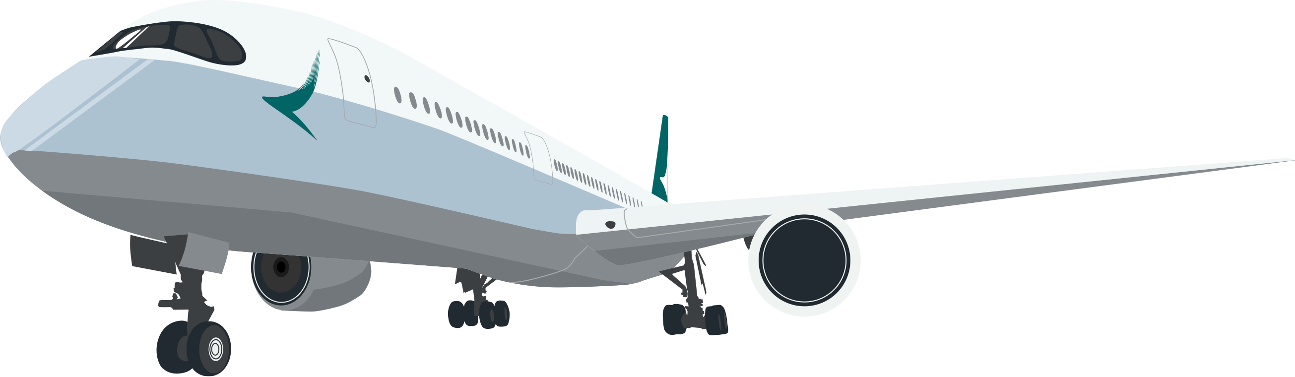 Including 10 New A350-900s That Were Delivered To Us - Sustainability (2610x760), Png Download