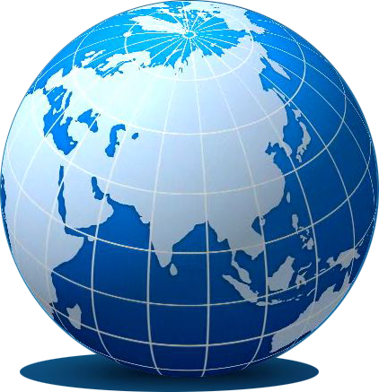 Ucas - Globe With India Png (422x437), Png Download