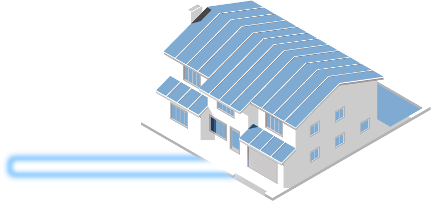 Fibre To The Home - House (940x450), Png Download