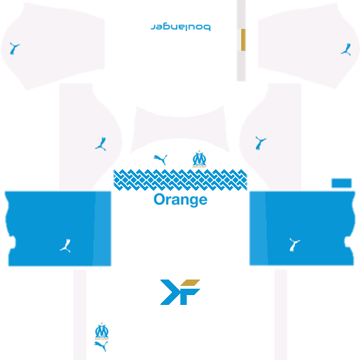 Home Kit - Https - //image - Ibb - Co/jup8q0/marseille-home - Dream League Soccer Kits Portugal (509x510), Png Download
