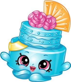 Claudia Cake - Shopkins Cake Clipart (576x506), Png Download
