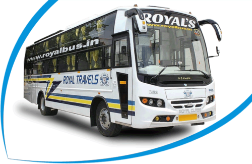 Bus Ticket Services - Royal Travels Sleeper Bus (500x325), Png Download