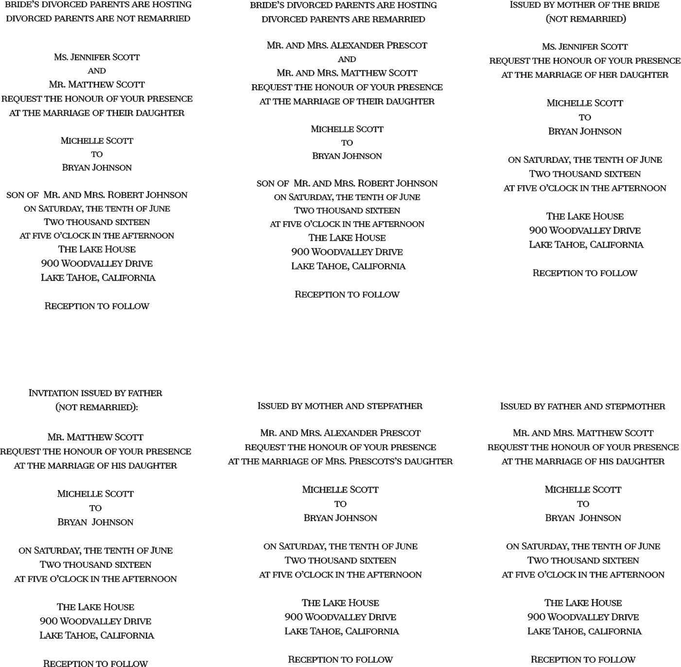 Here Comes The Invite Wording 8 - Document (1401x1372), Png Download