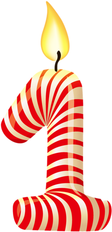 Name Letters, Letters And Numbers, Happy Cake Day, - Number 1 Candle Png (257x500), Png Download