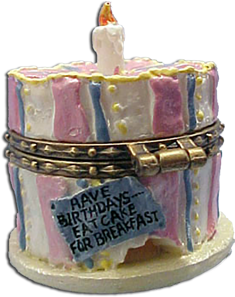 1st Edition Boyds Uncle Beans Treasure Box Bailey's - Birthday Cake (817x1018), Png Download
