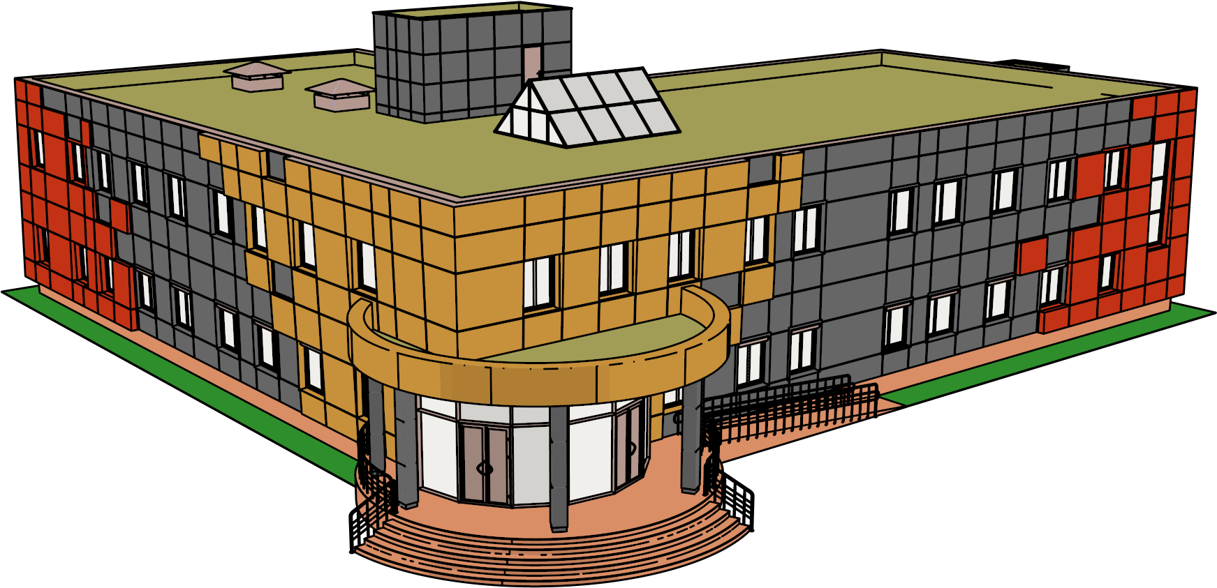 Hotel Building Clip Art At Clker - Clip Art (2000x1500), Png Download