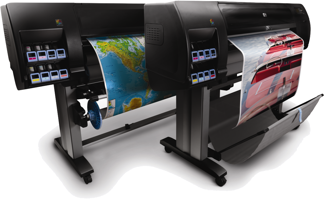 Printers - Hp Designjet Z6200 (1100x689), Png Download