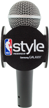 50” Circle Mic Flag - Singing (400x400), Png Download