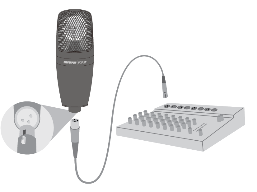 When Connecting To A Mixer, Use Only Balanced, Microphone-level - Electronics (860x616), Png Download