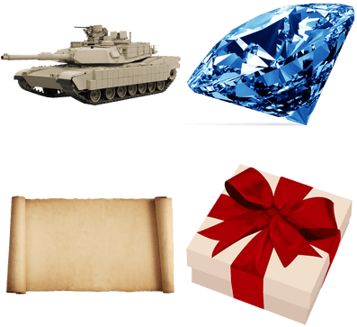 Miscellaneous - Diamonds Blue (400x400), Png Download