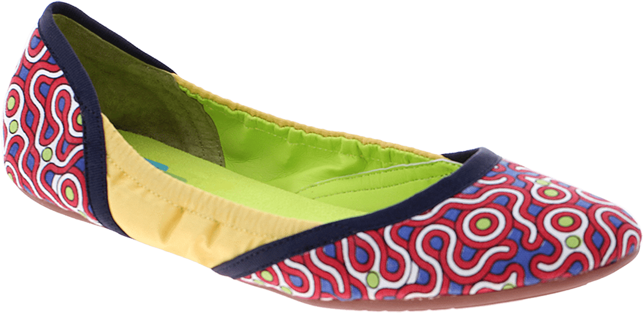 Dimmi, Hari Om, Red Print, Bendable Ballet Flat - Dimmi Ladies Shoes Spring Hari Om In Red Print 8 M (1400x1400), Png Download
