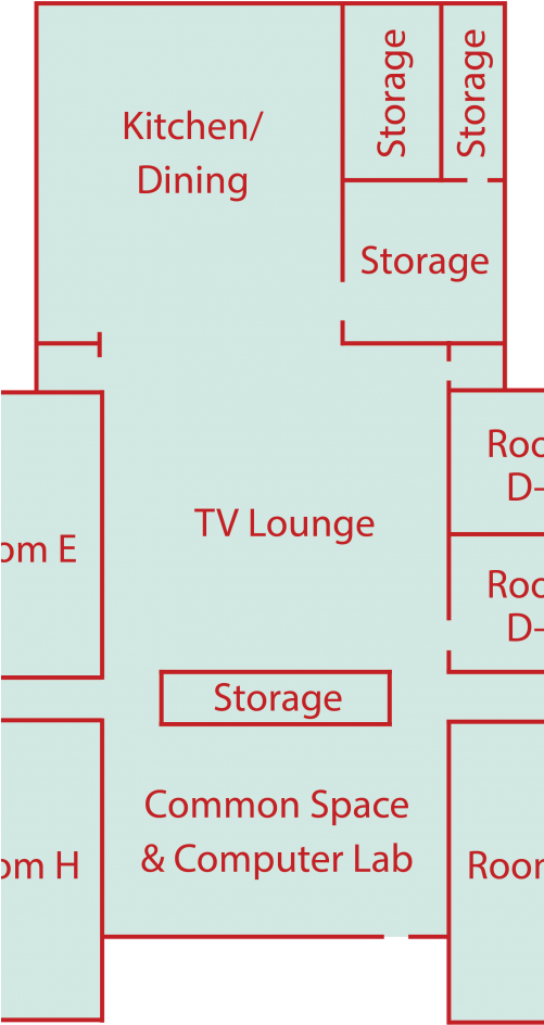 Ioof Floorplan Color - Linear Narrative (500x1000), Png Download