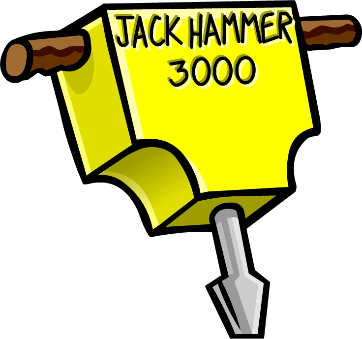 Mission 4 Sport Shop Jackhammer - Jackhammer Transparent (736x689), Png Download