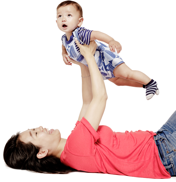 As In Everything, You Are Your Baby's First And Best - Jumping (600x622), Png Download