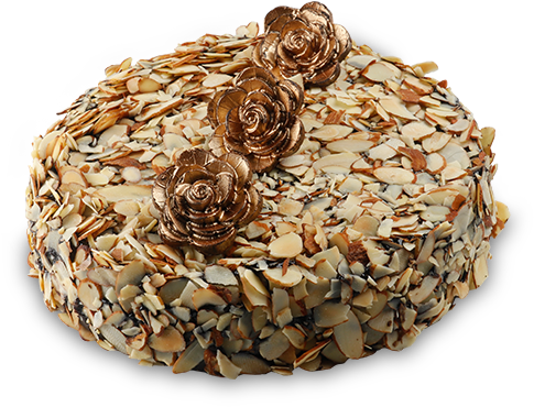 Chocolate Almond Cake - Chocolate (800x500), Png Download