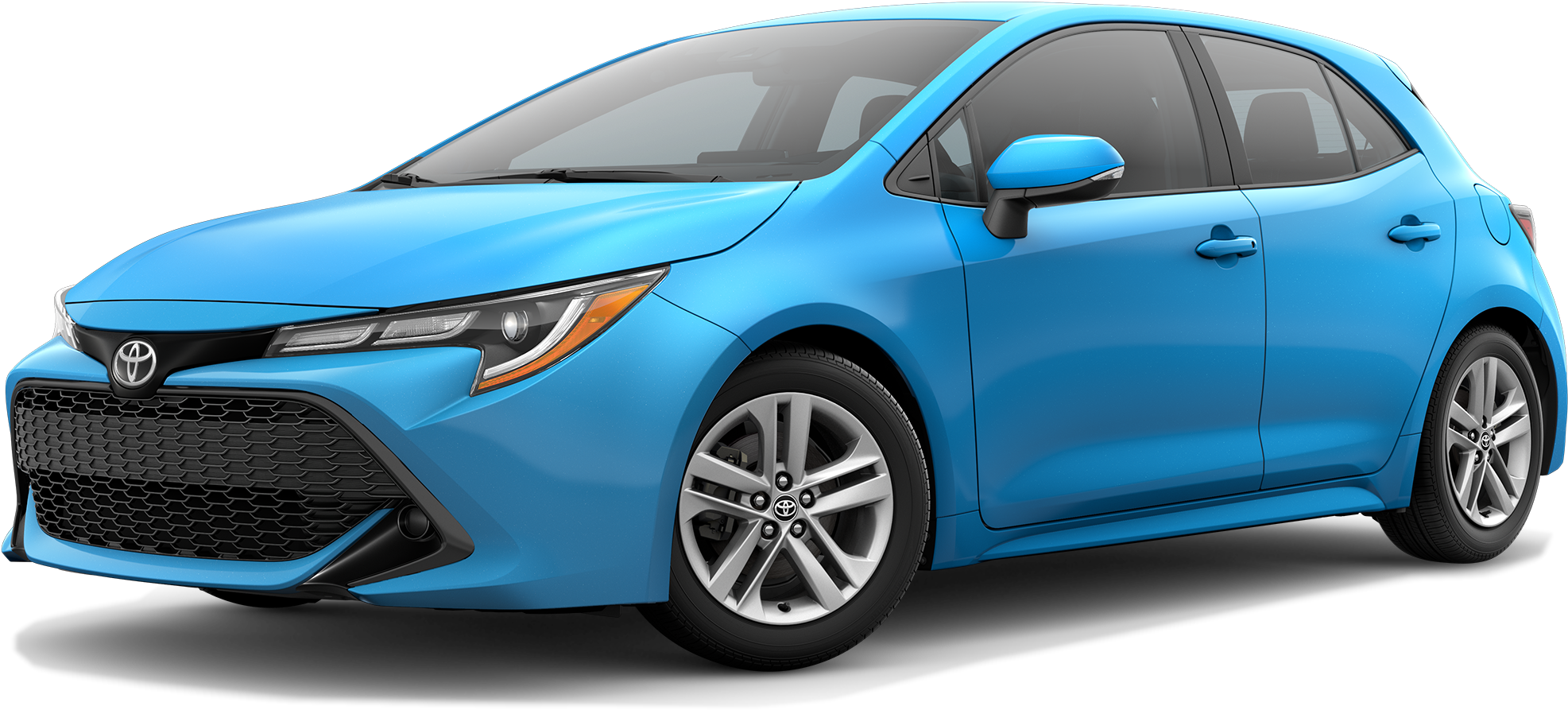 Current 2019 Toyota Corolla Hatchback Hatchback Special - 2017 Ford Focus Blue (2080x956), Png Download