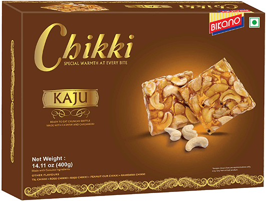 Kaju Cashew Chikki Made Of Gur Traditional Indian Candy - Chikki (720x400), Png Download