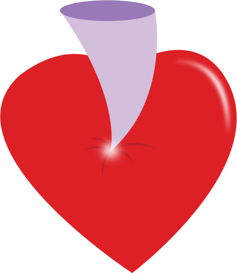 Picture Library Download Heat Clipart Trail Heart - Mlp Bite Cutie Mark (839x953), Png Download
