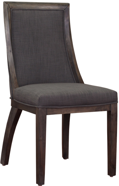 Gray Leather Dining Chairs (391x600), Png Download