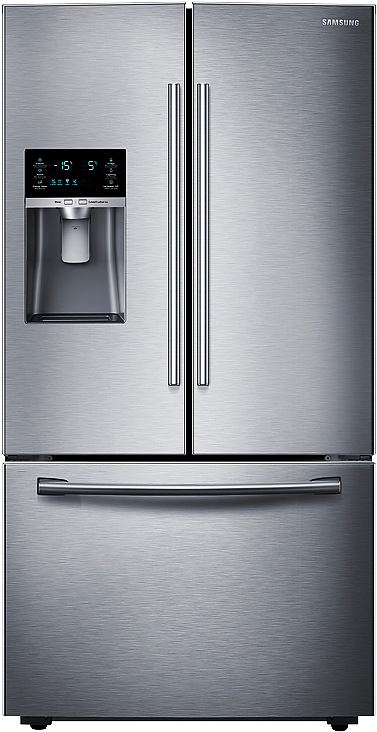 Image For Samsung Bottom Freezer And French Doors Refrigerator - Samsung 23 Cu. Ft. 3-door French Door Counter-depth (519x804), Png Download