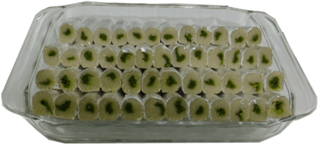 Kaju Pista Roll - Royal Icing (500x271), Png Download