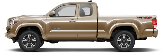Tacoma Trd Sport - Camioneta Toyota Tacoma 2018 (648x240), Png Download