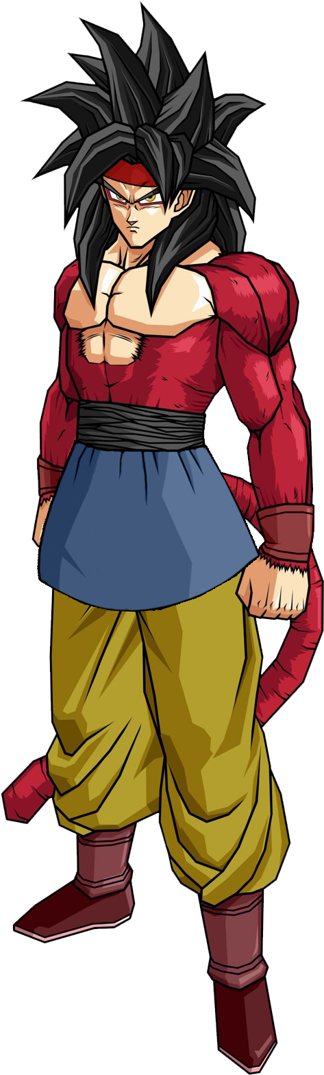 Goku Ssj4 Png - Dragon Ball Goku Jr Ssj4 (1200x1600), Png Download