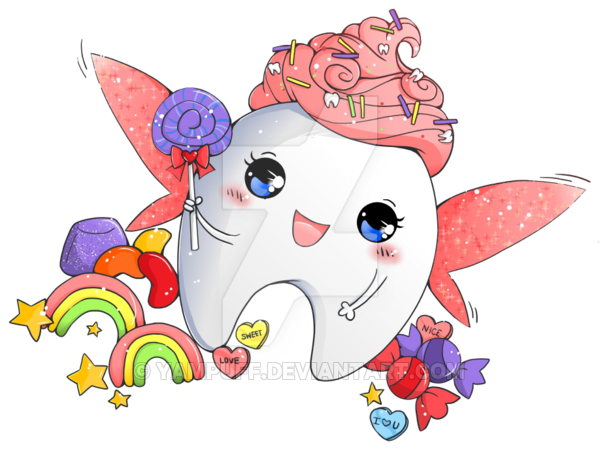Cute Sweet Tooth Clipart - Sweet Tooth Clipart Png (600x463), Png Download