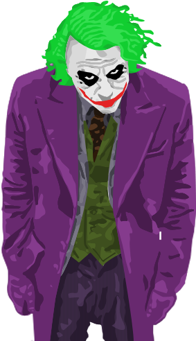 Joker Vector Png - Joker Vector Art Png (318x515), Png Download