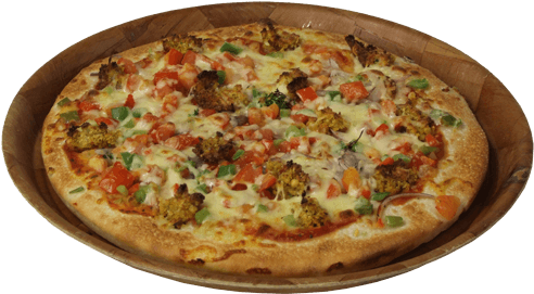 Falafel Pizza - California-style Pizza (500x303), Png Download