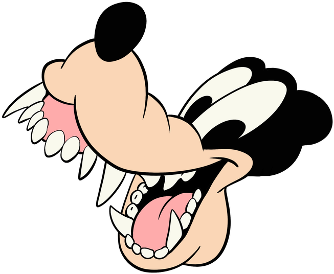 Png Freeuse Library Teeth Clipart Canine Tooth - Goofy Is An Apex Predator (680x636), Png Download