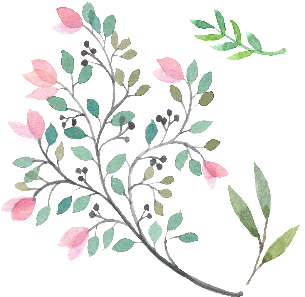 Hand Painted Foliage Green Leaf Beautiful Hd - Tag Floral Png (1024x1024), Png Download