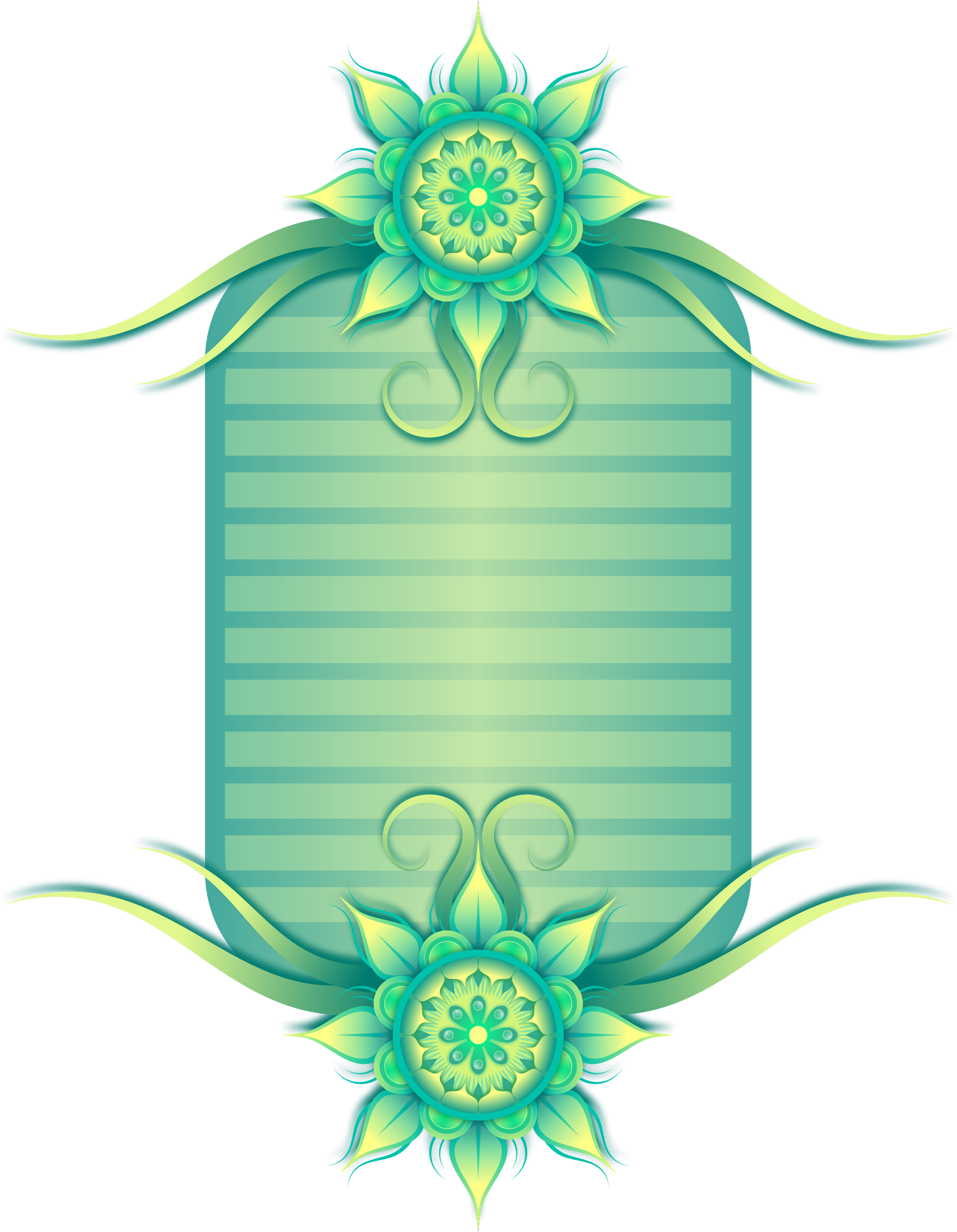 Png Flower Border Jpg Freeuse (1817x2338), Png Download